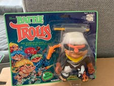 Hasbro Battle Trolls Quick Draw Troll 1993 - Caja muestra artículos, burbuja abollada