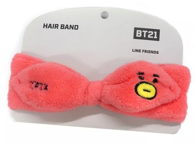 BT21 BTS Character Ribbon Hair Band Polyester Non Metal Accessory
