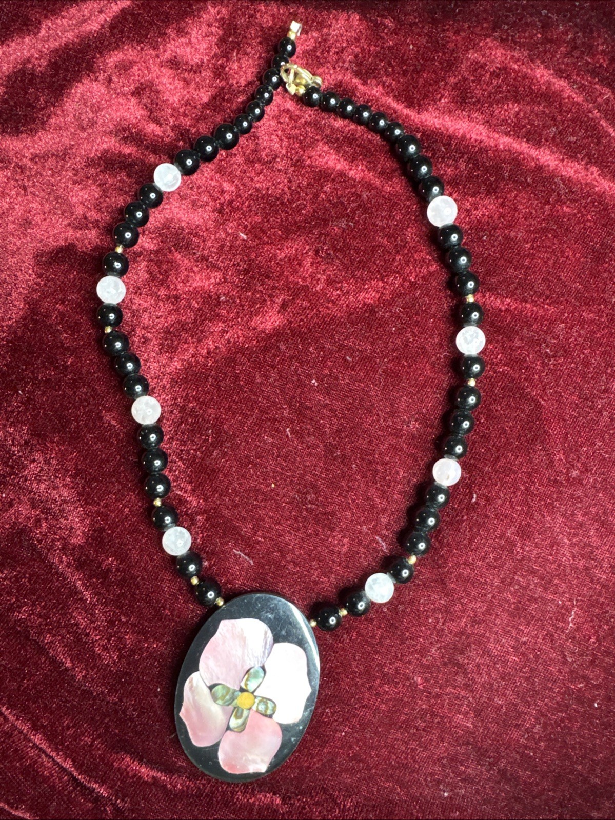 Vintage Beautiful Bohemian Style Beaded Necklace image 3