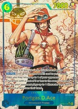 • Portgas.D.Ace • OP13-119 Alt Art Parallel Holo Panel One Piece TCG NM