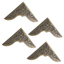4Pcs Protector Metal Box Furniture Corner Bronze Furniture Guard