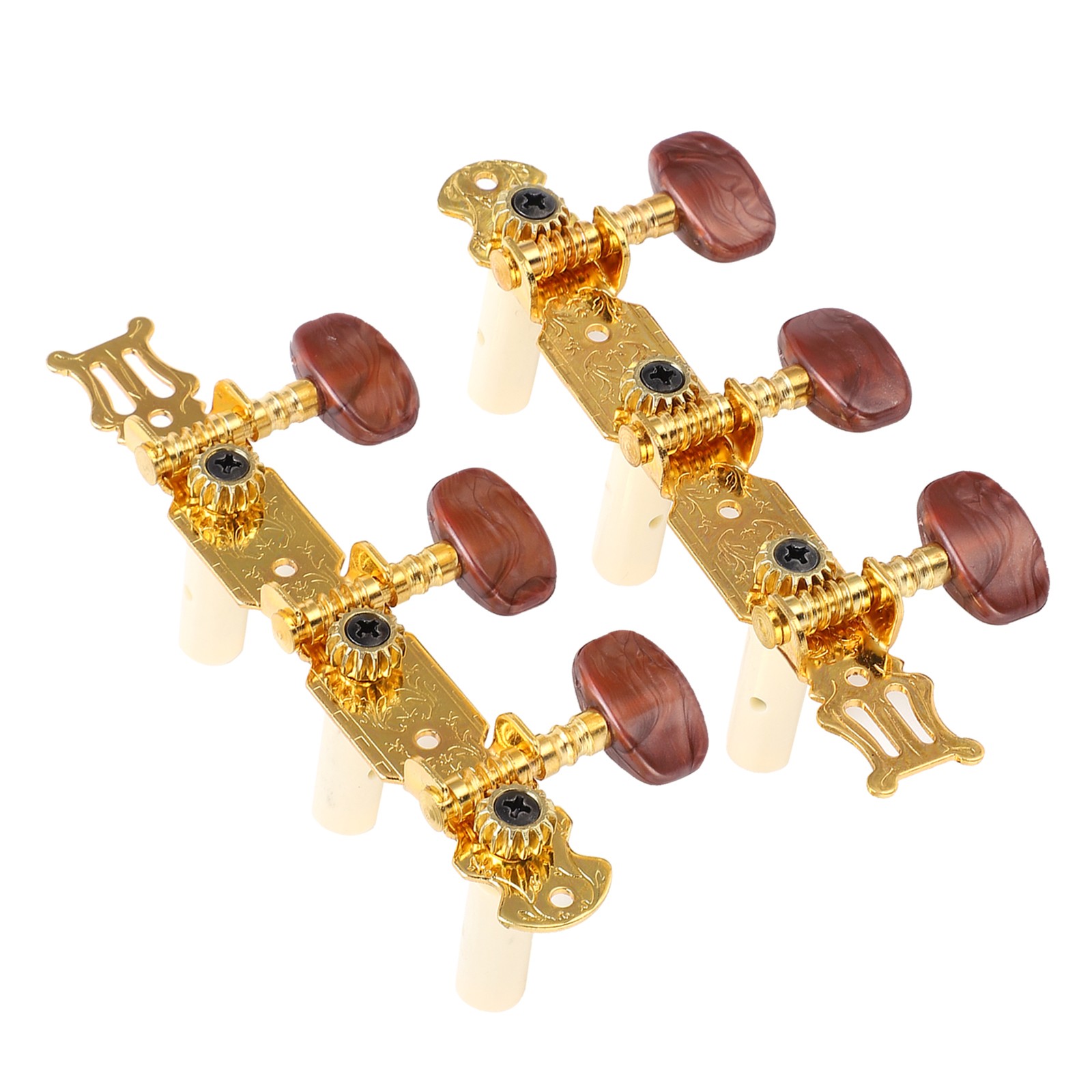 .2Pcs Classical Guitar Tuning Pegs Keys Machine Heads Tuner Set Music Instrument