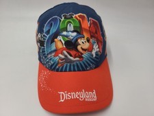 Youth 2014 Disneyland Resort Mickey Mouse Adjustable Hat Cap Disney Blue Red Boy