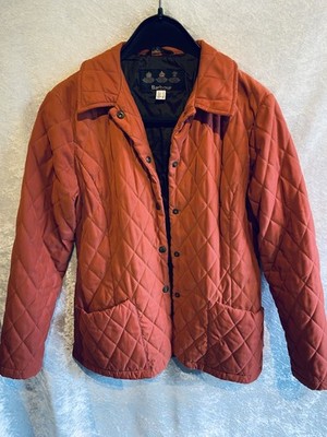 Barbour Leichte Steppjacke Damen Gr. De 36 Rot/Orange Gut