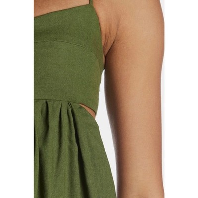 opt green dress O.P.T Iris Midi Dress main image 1