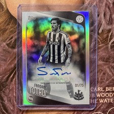 2026 Topps Sandro Tonali Newcastle United autografo e numerato 1/75