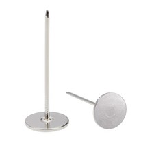 40Pcs Upholstery Nails Tacks 18mmx50mm Flat Head Furniture Nails Silver