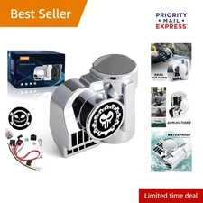 12V Train Sound Air Horn for Trucks and Motorcycles - Loud & Compact