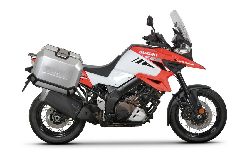Support Shad 4P Suzuki support valise laterale moto accessoire bagagerie rigide rigide