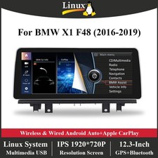 12,3'''' Linux Autoradio CarPlay Android Auto GPS Navi F�r BMW X1 F48 2016-2017
