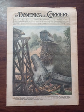 RIVISTA LA DOMENICA DEL CORRIERE N° 12 1927 INCIDENTE FERROVIARIO DEMAREST