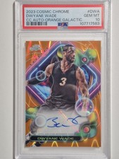 Dwayne Wade 2023-24 Topps Cosmic Chrome Orange Galactic Autograph #1/25 PSA 10