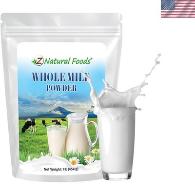 Healthy Whole Milk Powder - Pasteurized & Grass-Fed, 16 Ounce for Cooking Needs