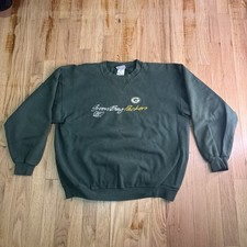 Vintage Reebok Green Bay Packers Crewneck Sweatshirt Adult Large