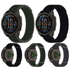 Nylon Hook Loop Strap Watch Band For Garmin Fenix 8 E 7 7X 7S 6 6X 6S 3 5 5X 5S