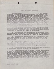 PAUL NEWMAN - DOCUMENT SIGNED 1977