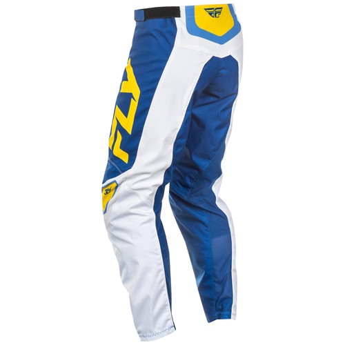FLY MX KIT PANTS & SHIRT 2025 F16 BLUE/YELLOW MOTOCROSS ENDURO OFF ROAD ADULT - Picture 6 of 10