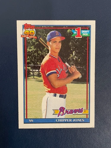 1991 Topps - Chipper Jones #333 Rookie Card (RC)