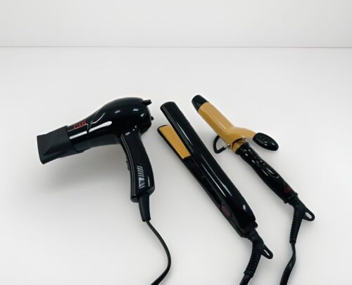 CHI Tourmaline Ceramic 3-Piece Travel Set, Includes A Hair Dryer, Flat Iron, Cur - Picture 2 of 24