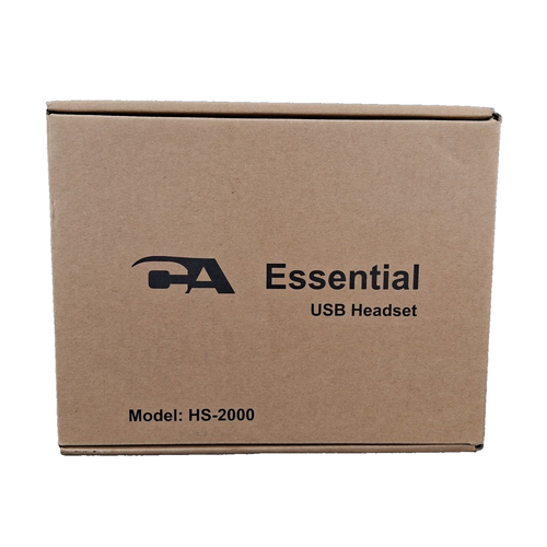 Cyber Acoustics CA Essential USB Headset HS-2000 Professional Headset Calls Musi - Photo 2/6