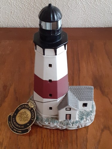 Geo Z Lefton 1797 Montauk Point Lighthouse 1992 00884 Night Light Lamp - Picture 2 of 4