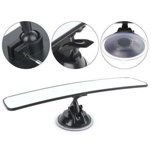 Espejo retrovisor interior universal ajustable con ventosa ancha - Imagen 12 de 12