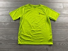 Spyder Boys Surf Sand Sun Size Large Lime Green Swim Shirt Crew Short Sleeve