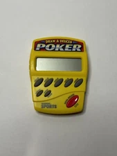 Radica Sports Draw & Deuces Poker Handheld Electronic Game Yellow Model Working