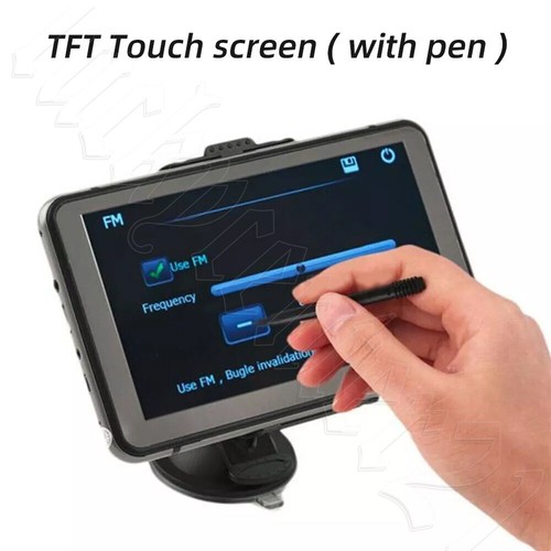 5" Truck GPS Navigator Car Auto LCD Navigation Sat Nav Lifetime Map Speedcam MP3 - Picture 7 of 12