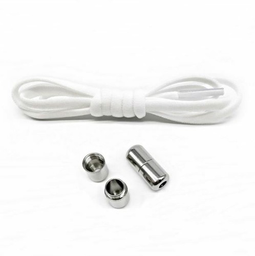 Flat Round No Tie Elastic Lock Shoelaces Shoe Laces Lazy Sneakers Kids Adult - Picture 22 of 37