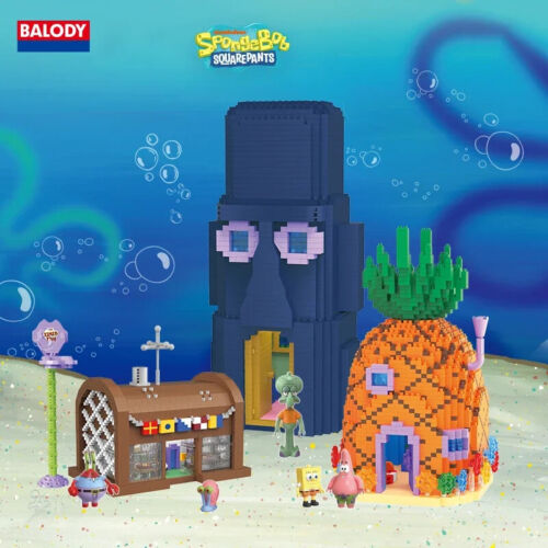 Krusty Krab Pineapple House Bricks SpongeBob SquarePants Series Building Blocks - Picture 4 of 10