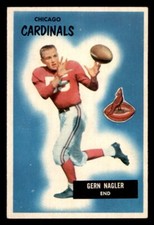 1955 Bowman Football #127 Gern Nagler VG *f1