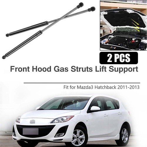 Front Hood Lift Support Struts Shocks Gas Springs Damper For Mazda 3 2011-2013 - Foto 1 di 12