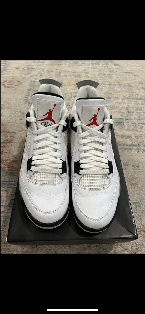 jordan 4 white cement size 9.5