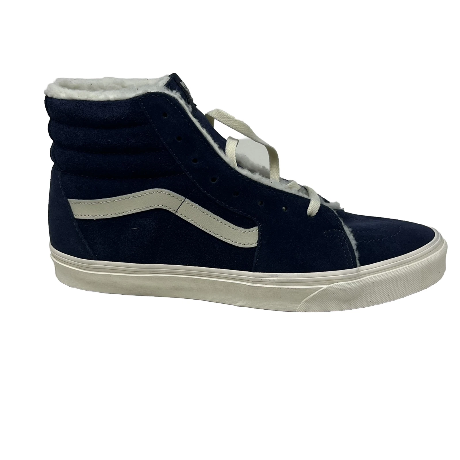 Scarpe foderate in pelliccia blu navy Vans Sk8 Hi Cozy Hug da uomo 11 5 notti parigine nuove