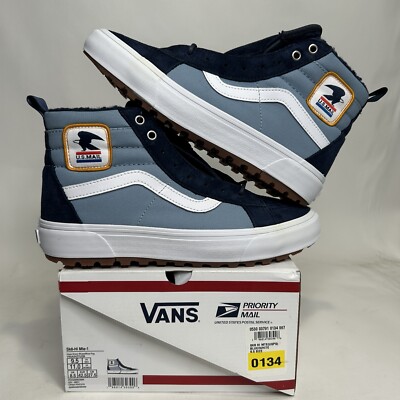 Vans x USPS Sk8-Hi Mte-1 “Dress Blue” VN0A5HZYUZM Men's