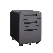 Rounded 3 drawer mobile filing cabinet,simple...
