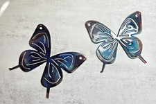 Butterfly Pair 2 Pieces - Metal Wall Art - Royal Blue 5"