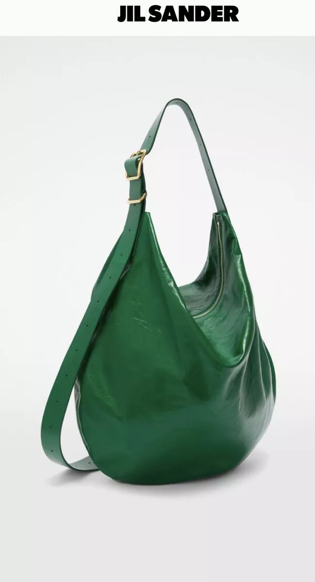 Jil Sander medium Moon leather shoulder bag - Red