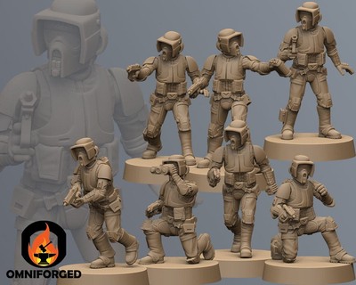 Scouts with Pistols Star wars Legion Miniature 3D Printed Resin Mini