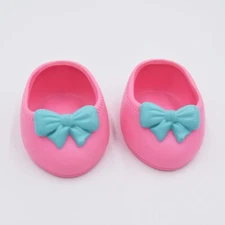 Vintage Cabbage Patch Kids Tenner 1990 Transitional Hasbro Pink w/Blue Bow Shoes