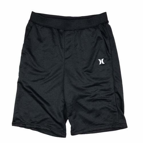 Hurley Kids Solar Long Shorts Heather Black Sweats Elastic Waist Boys Large L - Picture 1 of 5