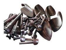 5set Brand new natural ebony 4/4 violin parts Accessories