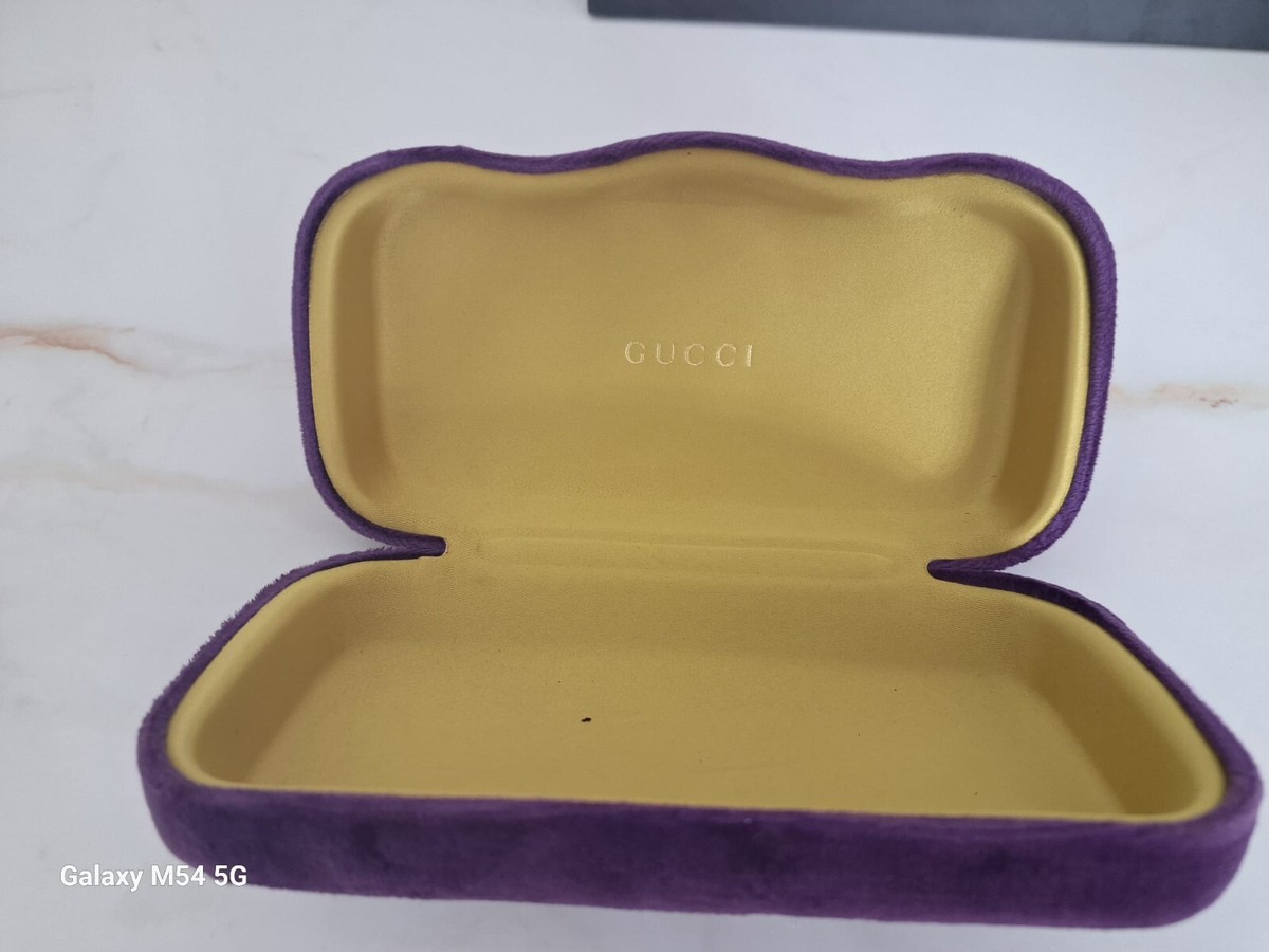 GUCCI PURPLE LARGE CASE AUTHENTIC EYEGLASSES SUNGLASSES CASE 
