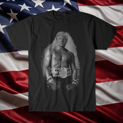Rocky Trump, black tee unisex t-shirt that will go with any outfit.