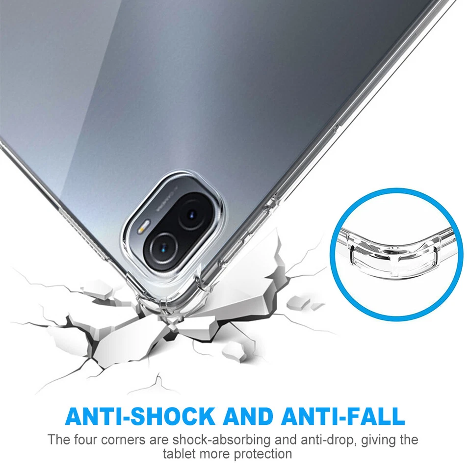For Xiaomi Pad 5 Pro / Mi Pad 5 Tab Shockproof Transparent Silicone Case Cover - Image 3 of 4