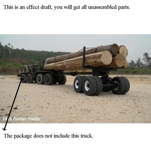6*6 8*8 CROSS RC 1/12 T835 CNC Metal Trailer Car Model KIT for Tractor 90100033 - Picture 11 of 12