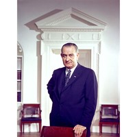PorträT PräSident Lyndon Johnson WeißEs Haus ExtragroßEr Leinwanddruck