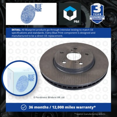 2x Brake Discs Pair Vented fits TOYOTA ALPHARD 2.4 Front 03 to 08 2AZ-FE 296mm