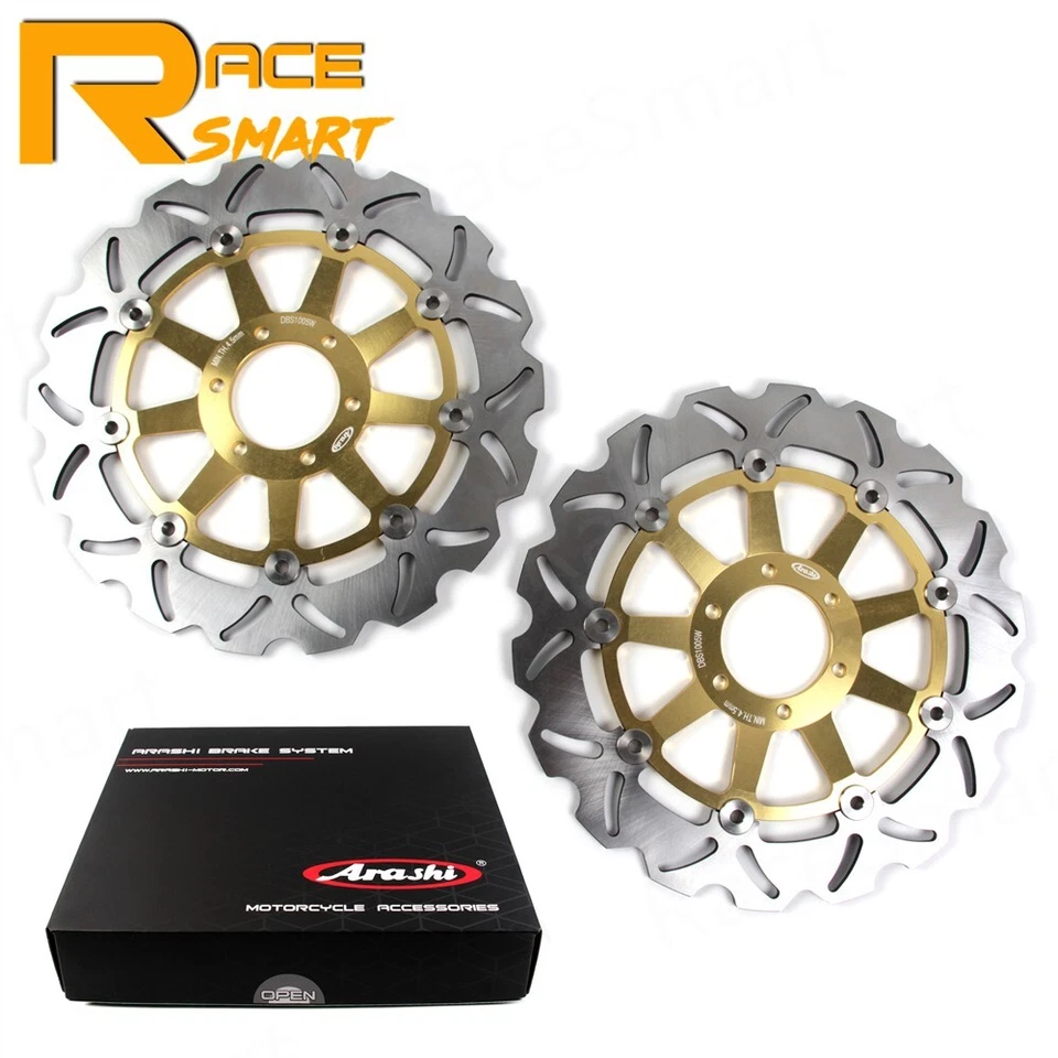 Rotores de disco de freno delanteros traseros flotantes para Yamaha FZ 750 FZ750 Genesis 1989-1992 Foto 2 de 4